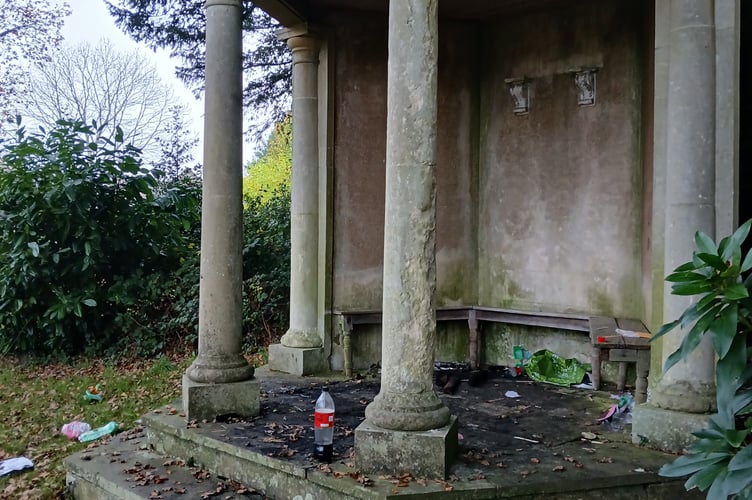 Vandals damage Haslemere Museum's gazebo