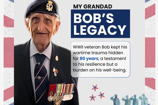 Lee James' grandfather, Bob Hardy, who turns 100 this year and is one of the few surviving D-Day veterans