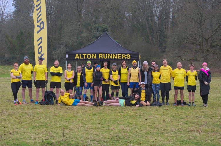 The Alton Runners team at Chawton House (Photo: Richard Scrase)