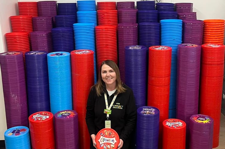 Jacqui Benham, ASDA Waterlooville's community champion, she works with good local causes like the Tub2Pub campaign. February, 2025