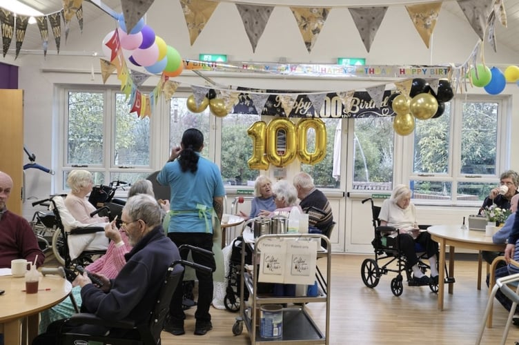 Age Concern Hampshire kicks off its Ruby anniversary celebrations at Petersfield Hospital.